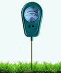 3 In 1 Soil Tester With Long And Short Probes For Moisture Fertility And Plant Water Needs in grass, portable garden meter kit.
