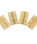 Four piece copper piano hinges for small wooden boxes crafts not easy to rust built to last with pre drilled holes shown in a row