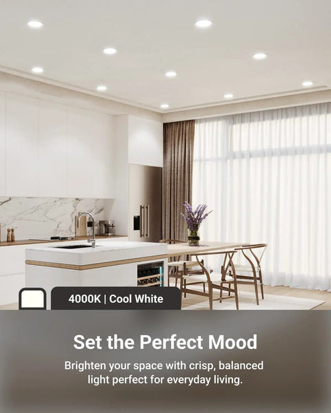 6 Pack 6 Inch Canless Led Recessed Lights Ultra Slim Ic Rated Downlights With Slick Trim Dimmable Upgrade Your Home With Dead Simple Install And Killer Glow