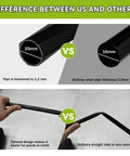 Comparison of 25mm and 16mm steel pipes for Beefy Heavy-Duty 25mm Thickened Steel Garden Arch Trellis