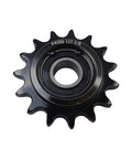 15 Tooth Idler Sprocket With Five Eighths Bore And Sealed 6202 Bearing, Black Oxide Chain Tensioner For Mini Bikes, Go Karts, High Speed Conveyors And Industrial Setups, Built Tough In Hardened Steel