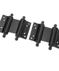 Stainless Steel Self Closing Door Hinges Black Double Action Spring Hinges Both Directions Opening Heavy Duty Polished Finish
