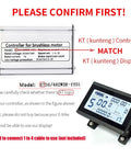 KT LCD3 Electric Bike Display Meter With Waterproof Plug and KT Controller for Brushless Motor Compatibility Guide