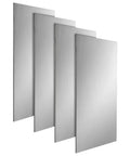 Four Pack Titanium Plate Sheets For DIY Projects, 4 Inch By 4 Inch, 0.04 Inch Thick, 1mm TA1 Titanium Alloy Sheets, lightweight yet strong