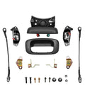 Heavy Gauge Steel Direct Replacement Rear Tailgate Handle Kit For Chevy Silverado 1500 2500 3500 1999 To 2006 kit components layout