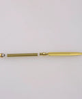 Premium Gold Woodturning Jig Set For Crafting Letter Openers Six Pack Bushing Template Guide showing gold letter opener parts.