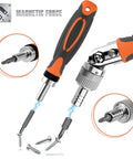 68 In 1 Ratcheting Screwdriver Set With Magnetic Bits Rotatable Ratchet Handles Extension Bar And Sockets Plus Storage Case