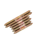 Close-up of 50 Pieces Hanger Bolt Double Ended Self Tapping Screws For Wood To Metal Dowels Furniture Fixing M6x60 Dual End Threaded Connectors