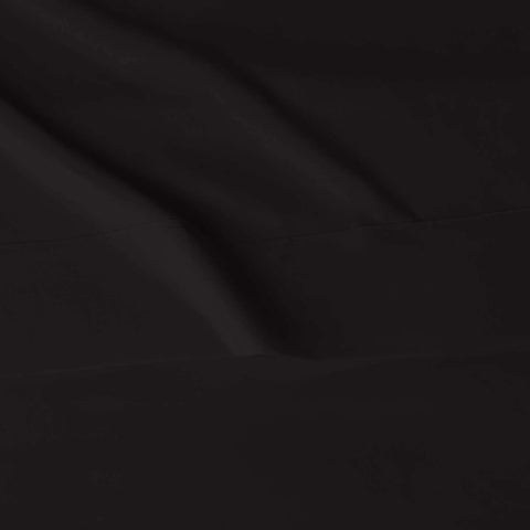 Fresh Threads Super Soft Microfiber Twin Bed Sheet Set Sets Up Fast With Snug Fourteen Inch Deep Pockets For Bulky Mattresses Includes Flat Fitted Sheet And Standard Pillowcase In Sleek Black Solid Cut For Easy Chill Nights