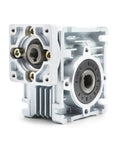 NMRV 030 Worm Gear Reducer 80 To 1 For NEMA 23 Motors showing flange input and output shaft