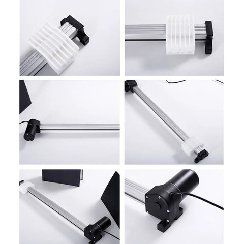 Heavy Duty Electric Push Rod Slide Block For Linear Actuator Replacement, showcasing composite plastic slider and metal track.