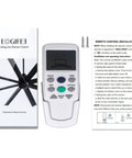 Ceiling Fan Remote Control Replacement For Hampton Bay Thermostatic Remote With Reverse Function And Auto Mode displayed with manual and box