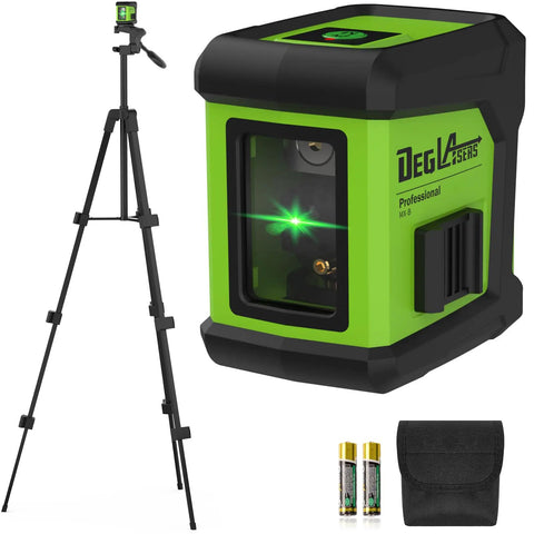 Self Leveling Laser Level With Tripod For Picture Hanging And Tile Walls, 100ft Green Cross Line Laser, Handy Home Renovation Tool