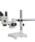 45X Simul-Focal Stereo Zoom Microscope With Trinocular Port For Crystal Clear Dual Eyepiece Viewing And Imaging, Dope Lab Gear For Research, Education, And Microbiology Projects.