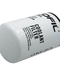 Heavy Duty Coolant Filter For Cummins Isx Isx12 Isx15 And X15 Engines, cylindrical design, part number 3680434, white finish.