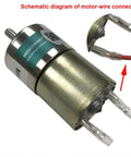 Low Speed 12V DC Geared Motor With 37mm Gearbox And Mounting Bracket wiring diagram