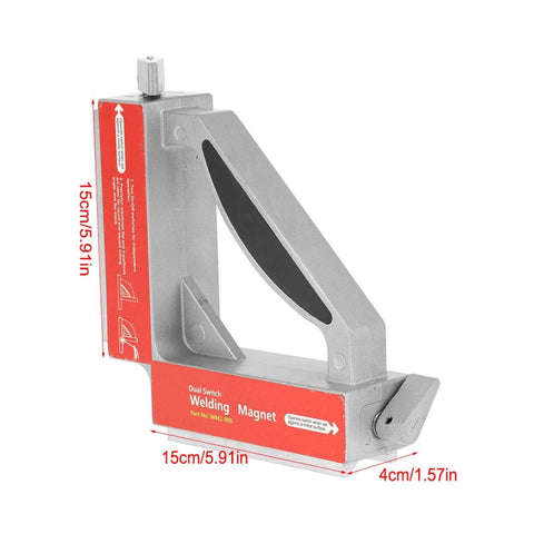 Magnetic Welding Jig With On Off Switch For 90 Degree Corner And Pipe Work Heavy Duty Welder Magnet Holder With V Groove Base