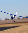 Sport Cub S 615mm RC Airplane Ready To Fly Kit With Battery And Charger All Included White And Blue Color RTF Trainer flying outdoors