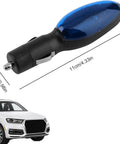 Universal Car Fuel Saver Device With Plug And Play Energy Economy Boost Improves Start And Power Helps Save Ten To Thirty Percent On Gas Instantly Compatible With Cars Trucks And Diesel Engines Easy Install, showing size dimensions.