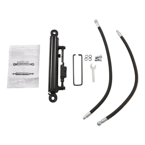 Heavy Duty Double Acting Hydraulic Top Link Slick Design With Complete Hose Kit Secure Mounting Bracket Plug And Play Tractor Loader Part Knockout Performance For Tough Backroads Rig Ready