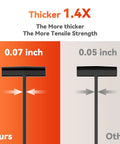 V Shaped Nylon Cable Tie Buckles Pack For Cars And Home Use Tough As Nails Heavy Duty Zip Ties 0.07 inch vs 0.05 inch thickness