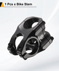 Heavy Duty Aluminum Alloy Bike Stem for 31.8mm Handlebars, 35mm Length, Fits 1 1/8 Inch Fork, Mountain MTB BMX Road Cycling, Black