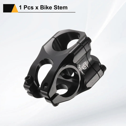 Heavy Duty Aluminum Alloy Bike Stem for 31.8mm Handlebars, 35mm Length, Fits 1 1/8 Inch Fork, Mountain MTB BMX Road Cycling, Black