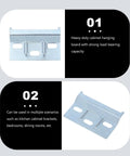 Heavy Duty Wall Cabinet Mounting Brackets Set Of 10 For Wood Cabinets Iron Flat Shelf Brackets With Easy Wall Installation