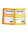 Five Pack Of Homegrown Squash Seeds Delicata Butternut Zucchini Spaghetti And Golden Crookneck For A Non GMO Heirloom Veggie Patch packets
