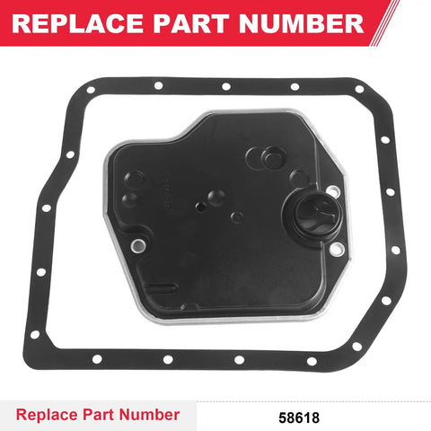 Heavy Duty Automatic Transmission Filter With Gasket Kit For U140E U140F U240E U241E Transmission Fits Toyota Lexus Replaces 58618