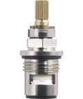 Top Shelf Ceramic Cold Water Valve Cartridge Replacement For Two Handle Sink Faucet Repair Featuring Dead Simple Quarter Turn Design And Rock Solid Seal For Quick No Hassle Fixes, close-up view of ceramic cartridge.