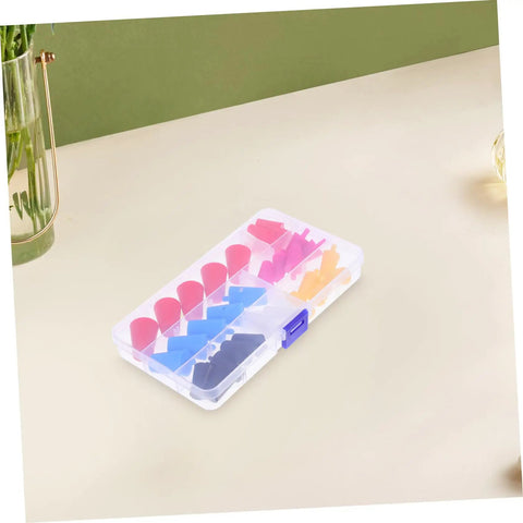 Tapered Silicone Plug Sleeve Kit 35 Pieces For Industrial High Temp Stoppers That Stay Smooth And Nondeforming To Seal Holes Tight And Keep Debris Out While You Work. Assorted silicone plugs in a clear storage case