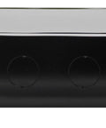 Front view of Bulletproof 2U Wall Mount Network Cabinet Featuring Lockable Solid Door And Heavy Gauge Black Steel Frame.