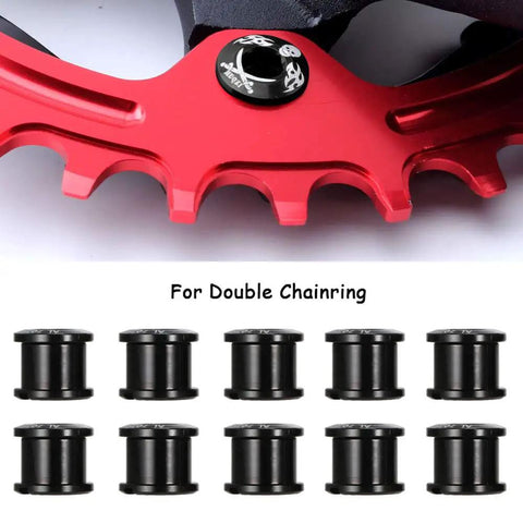 Beefy 10 Piece Double Chainring Bolts M8 Set For Road Mountain BMX Bikes And MTB Cranksets 7075 Aluminum