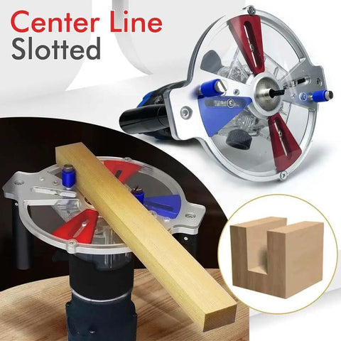 Top Shelf Adjustable Router Guide Bracket Featuring Swappable Bushings And Easy Grip Folding Handle For Hella Precise Grooving On Pro Level Wood Shop Carpentry Builds with wood plank and trimmer.