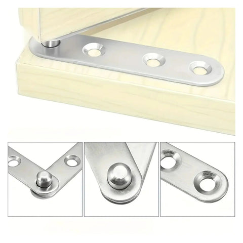 Six Pack 360 Degree Hidden Hinges For Cabinets Drawers Doors And Windows Durable Hardware Kit showing hinge on wood