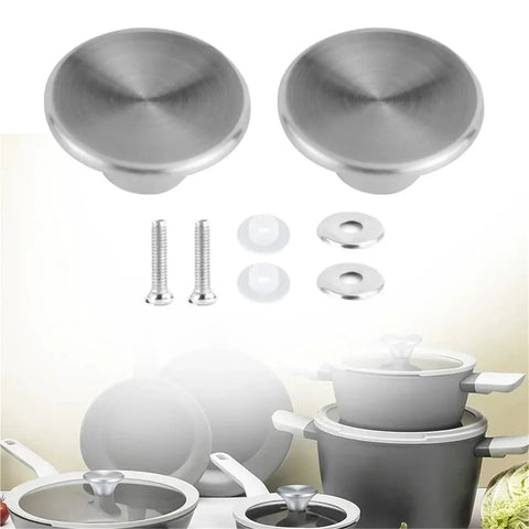 Spiffy Replacement Pot Lid Knobs 20 Pack Stainless Steel Dishwasher Safe Handles For All Cookware Lids Easy Swap Diy Kitchen Upgrade, screws