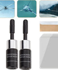 Windshield Chip And Crack Repair Kit With Glass Repair Fluid, DIY Car Glass Fix, Quick Fix For Chips And Cracks, Durable Repair System