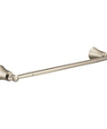 Flara 24 Inch Single Towel Bar In Brushed Nickel Finish For Bathrooms And Kitchens No Fuss Easy Install Modern Wall Mount Design