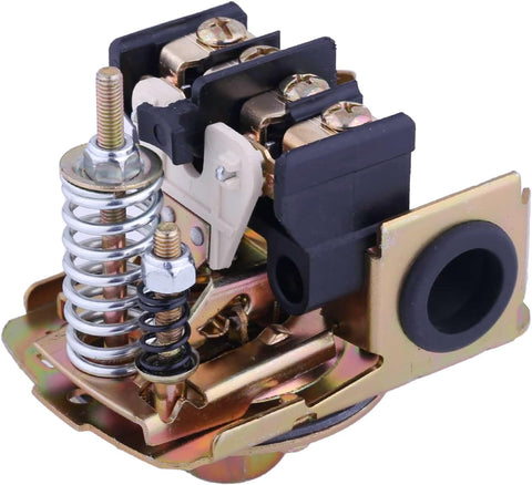 Internal view of Well Water Pump Pressure Switch 40 60 PSI With Adjustable Differential One Quarter Inch NPT Auto Control