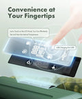 Hella Spacious 47 Qt Portable Car Refrigerator With Tough 12 Volt Cooling showing LCD panel for easy temperature control.