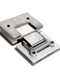180 Degree Stainless Steel Wall Door Hinge for Glass Shower Doors and Cabinets DIY Ready Durable Zinc Alloy Body Anti Corrosion