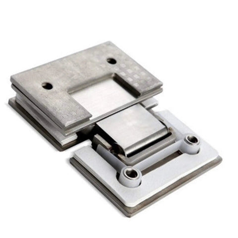 180 Degree Stainless Steel Wall Door Hinge for Glass Shower Doors and Cabinets DIY Ready Durable Zinc Alloy Body Anti Corrosion