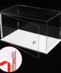 Clear Self Adhesive Acrylic Hinge 12 Inch Continuous Piano Hinge For DIY Cabinets Boxes Aquarium Lids And Display Cases 300x45 mm Easy Install Folding Hinge Tool on a transparent box