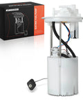 Upgrade Your Whip With This Badass Electric Fuel Pump Module Assembly Featuring A High Output Sending Unit And Reinforced Strainer Fits Fiat 500X And Jeep Renegade, showing pump and packaging.
