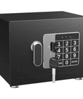 Tiny Home Safe With Electronic Keypad Lock For Cash Jewelry Passport Hidden Safe For Closet Dorm Room Black Portable Safe For Everyday Valuables