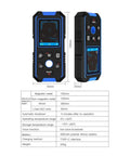 Heavy Duty Handheld No Sweat Stud Finder And Wall Scanner With Bright Digital Display showing depth tracking features and measurements.