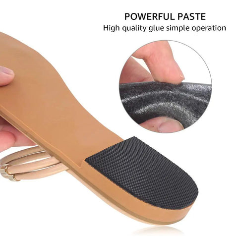 Silicone Non Slip Shoe Pads With Self Adhesive Grip For Quiet Walk In Heels And Boots Muffle Loud Clack Odorless Noise Reduction.