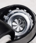 Heavy Duty Steel Plate Casters Five Pack 22Mm Universal Swivel Ball Wheels Built Tough For Conveyor Belts And No Sweat Furniture Moves Smooth Gliding 150Kg Load Rating close-up view of steel ball wheel and bracket.