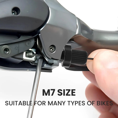 7mm Aluminum Alloy Brake Lever Adjuster Kit For Mountain And Road Bikes M7 Cable Handle Lever Screws installation